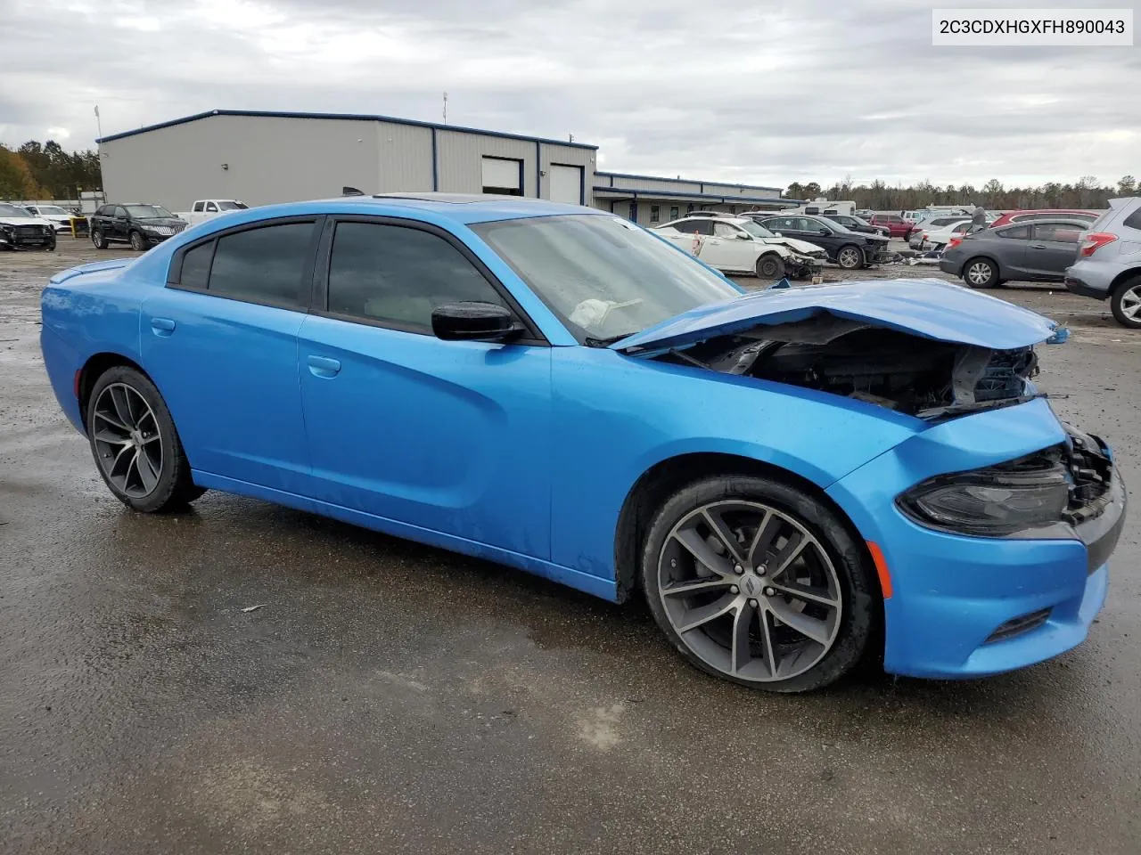 2015 Dodge Charger Sxt VIN: 2C3CDXHGXFH890043 Lot: 76972694