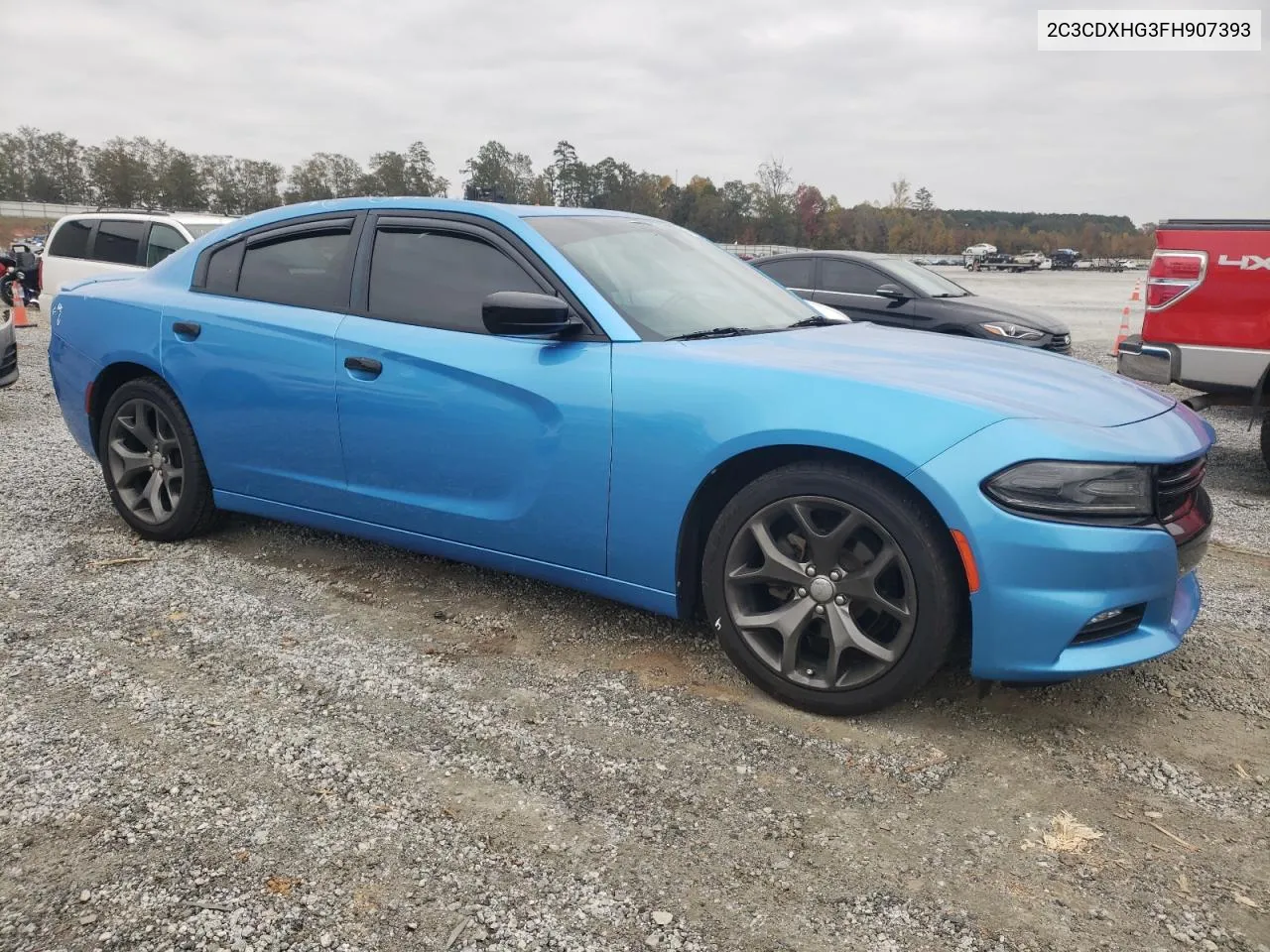 2015 Dodge Charger Sxt VIN: 2C3CDXHG3FH907393 Lot: 77478834