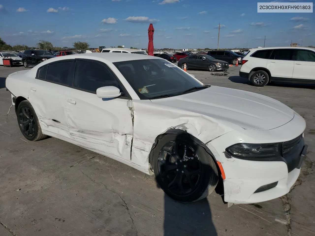 2015 Dodge Charger Sxt VIN: 2C3CDXHGXFH901803 Lot: 77761374