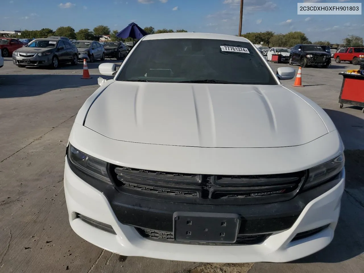 2015 Dodge Charger Sxt VIN: 2C3CDXHGXFH901803 Lot: 77761374