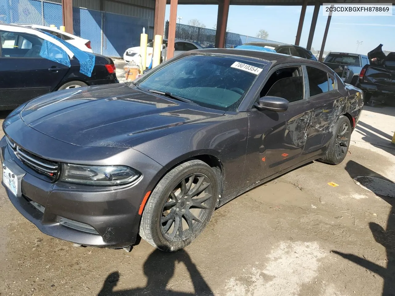 2C3CDXBGXFH878869 2015 Dodge Charger Se