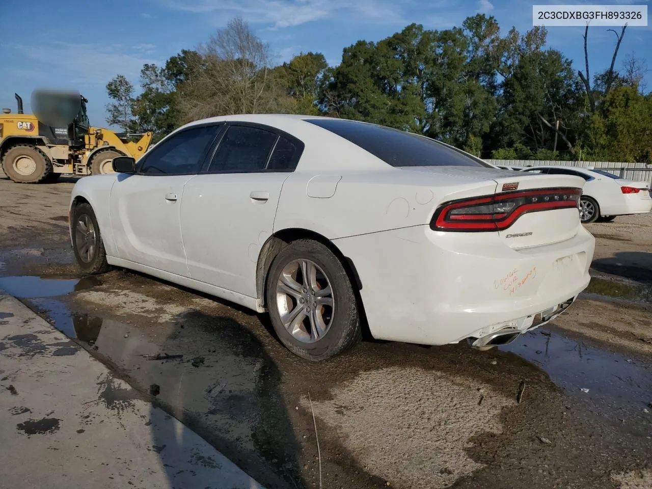 2015 Dodge Charger Se VIN: 2C3CDXBG3FH893326 Lot: 78046494