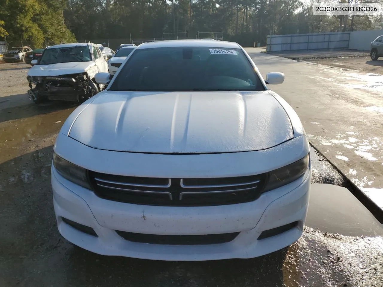 2015 Dodge Charger Se VIN: 2C3CDXBG3FH893326 Lot: 78046494