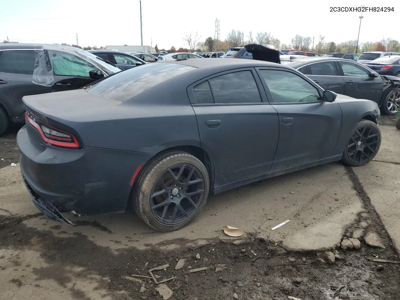 2015 Dodge Charger Sxt VIN: 2C3CDXHG2FH824294 Lot: 78200364