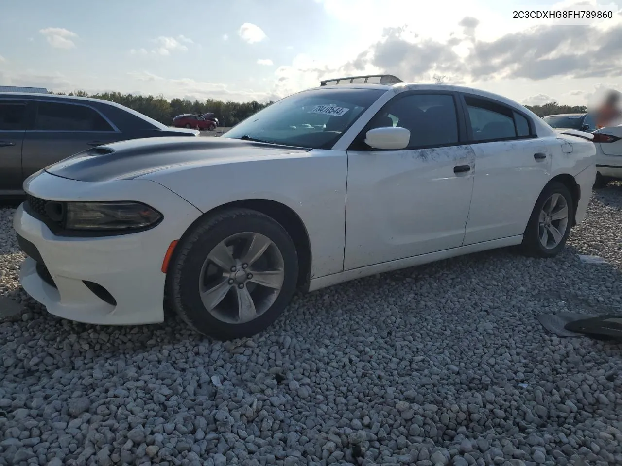 2015 Dodge Charger Sxt VIN: 2C3CDXHG8FH789860 Lot: 79410544