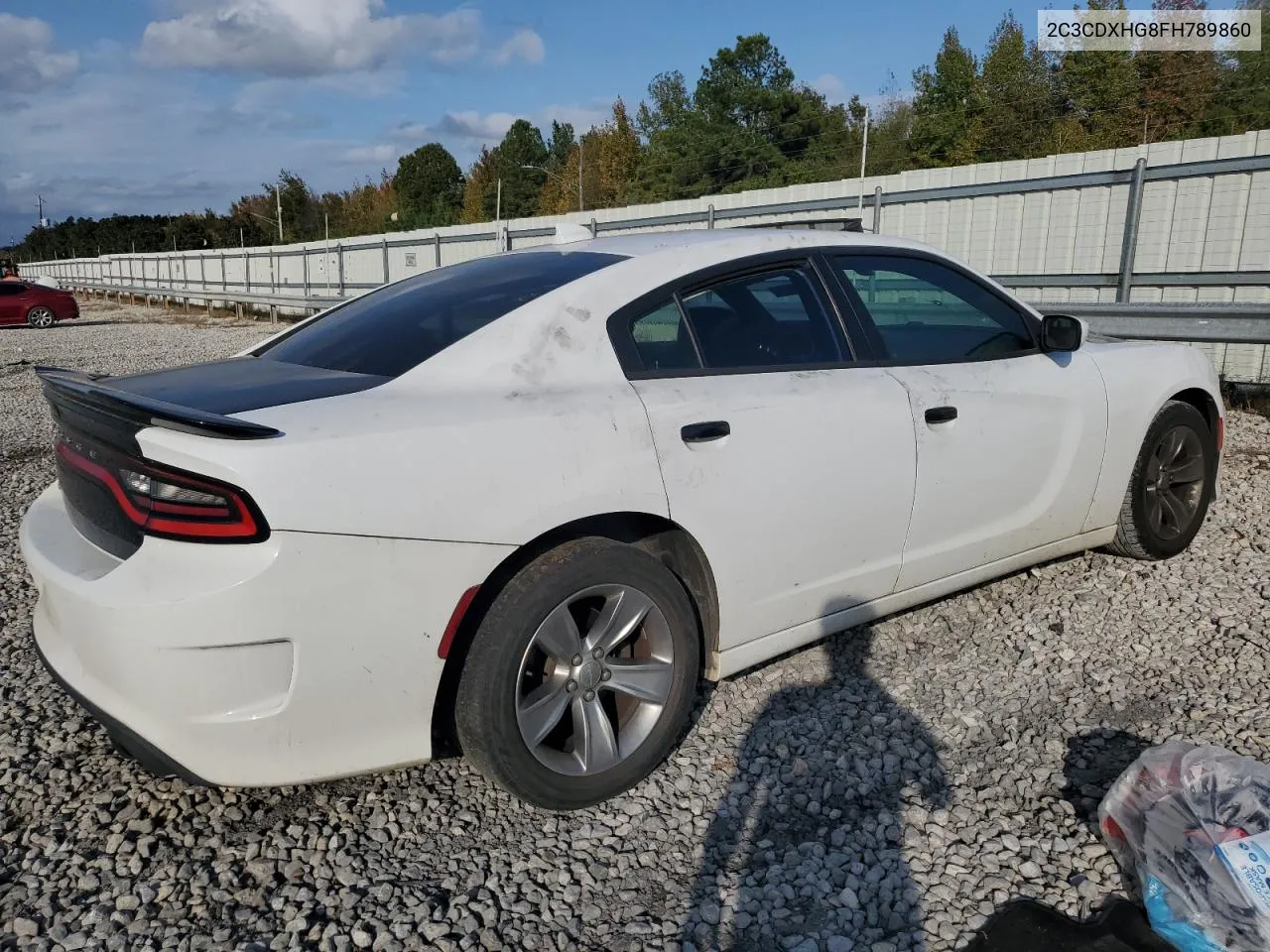 2015 Dodge Charger Sxt VIN: 2C3CDXHG8FH789860 Lot: 79410544