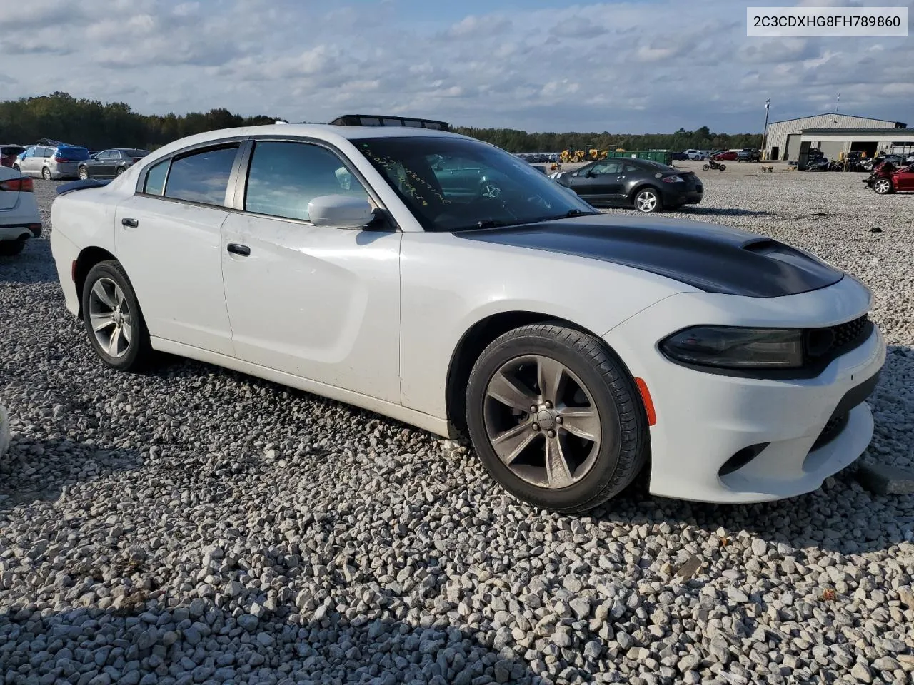 2015 Dodge Charger Sxt VIN: 2C3CDXHG8FH789860 Lot: 79410544