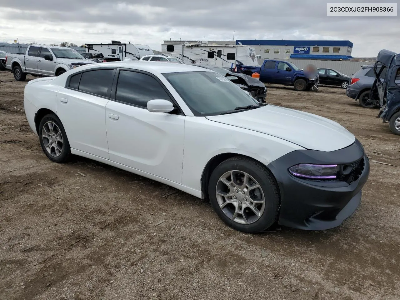 2015 Dodge Charger Sxt VIN: 2C3CDXJG2FH908366 Lot: 79512894