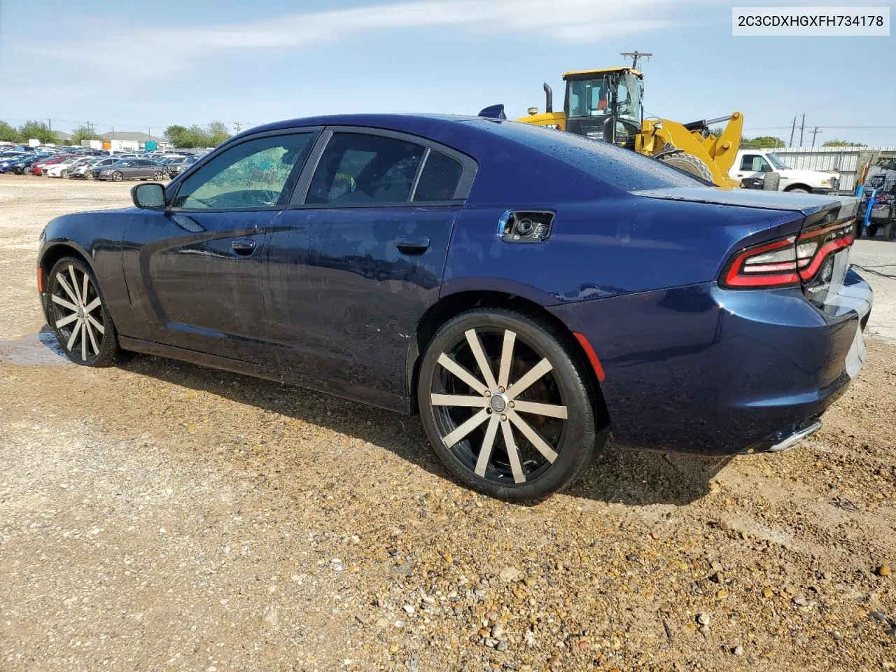 2015 Dodge Charger Sxt VIN: 2C3CDXHGXFH734178 Lot: 79576164