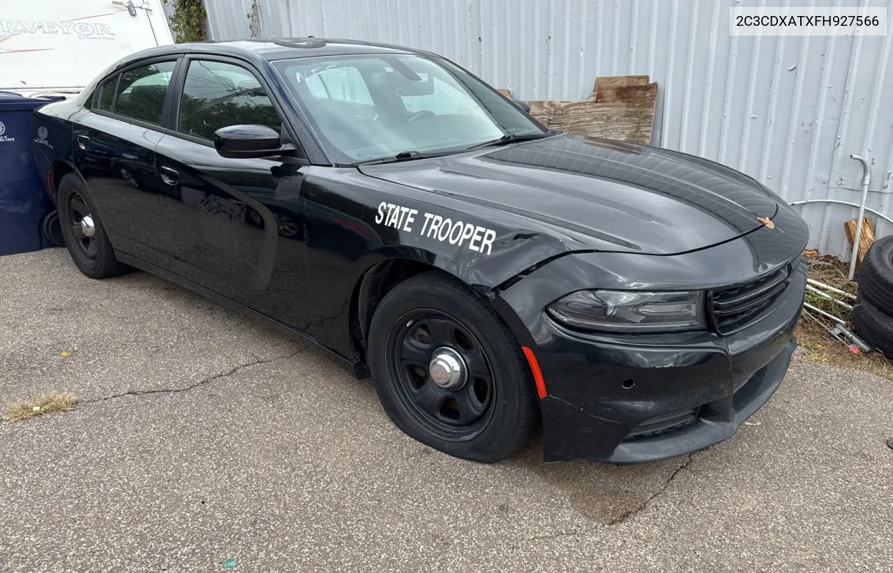 2015 Dodge Charger Police VIN: 2C3CDXATXFH927566 Lot: 79691644