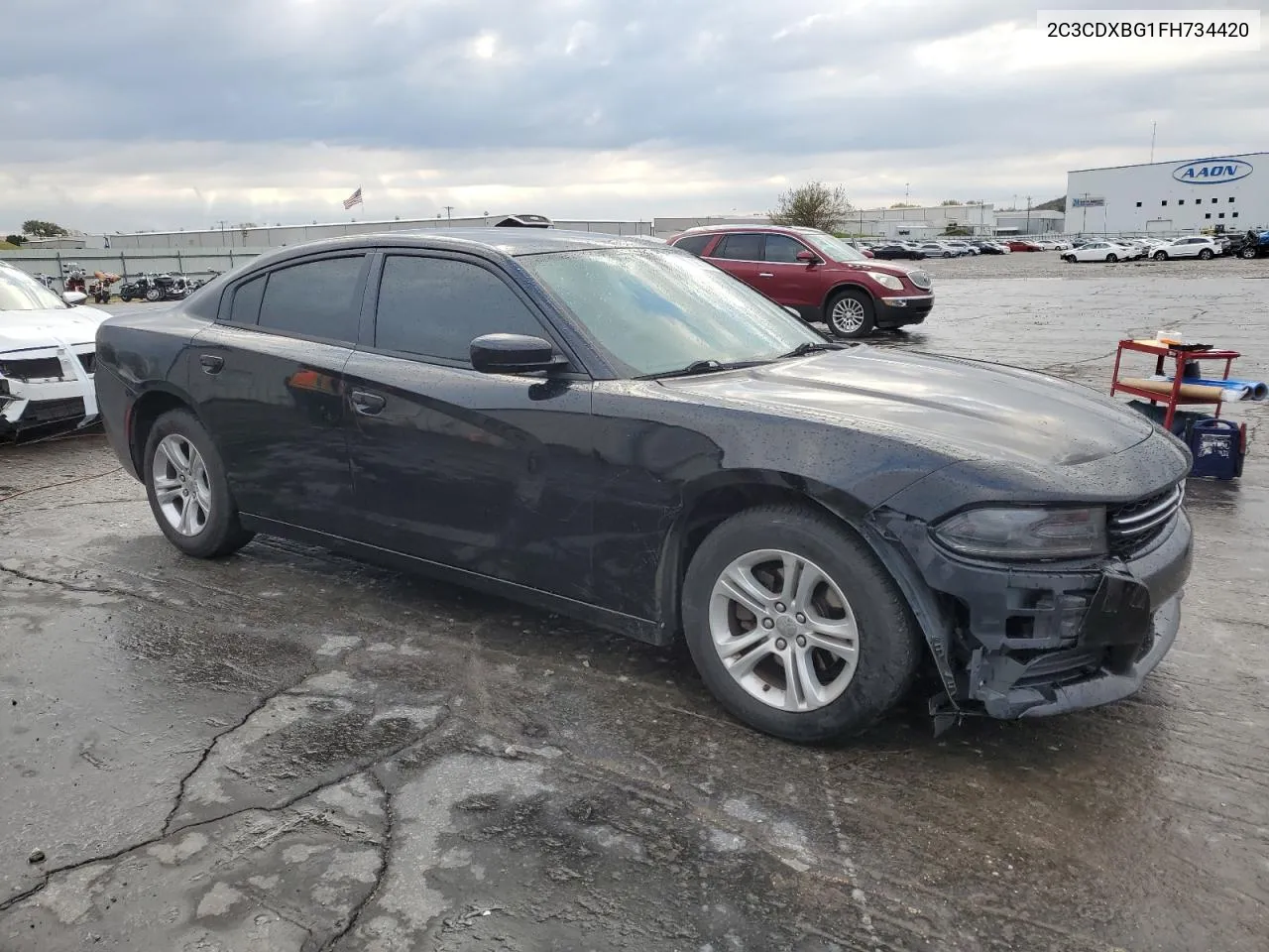 2015 Dodge Charger Se VIN: 2C3CDXBG1FH734420 Lot: 80574094