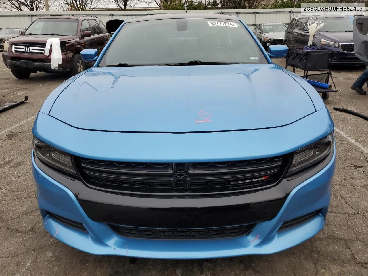 2015 Dodge Charger Sxt VIN: 2C3CDXHG0FH852403 Lot: 80777674