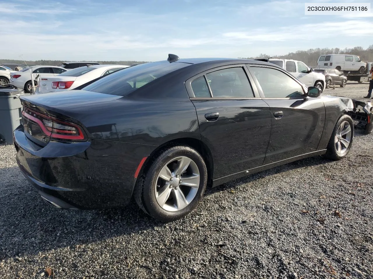 2015 Dodge Charger Sxt VIN: 2C3CDXHG6FH751186 Lot: 81355164