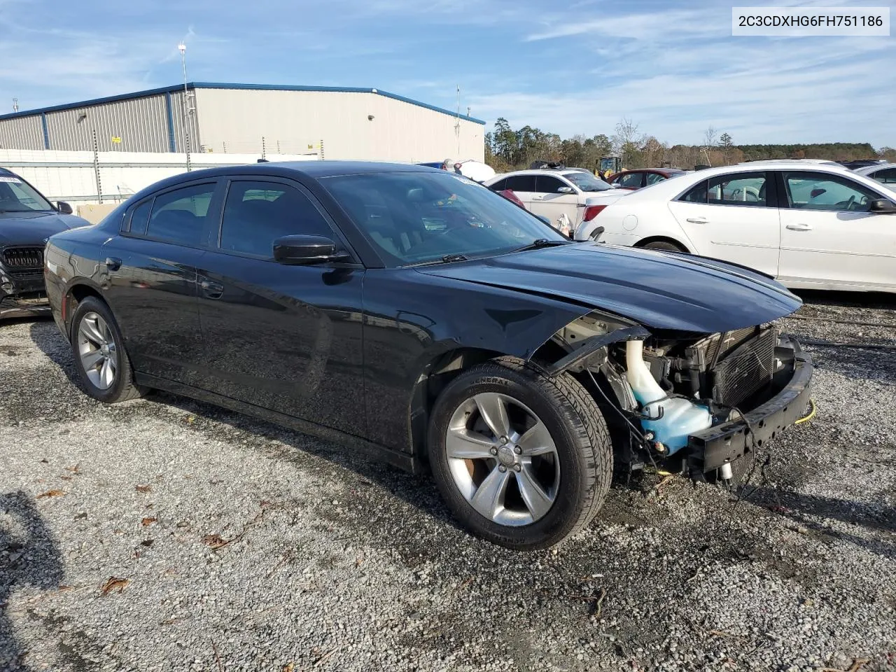 2015 Dodge Charger Sxt VIN: 2C3CDXHG6FH751186 Lot: 81355164