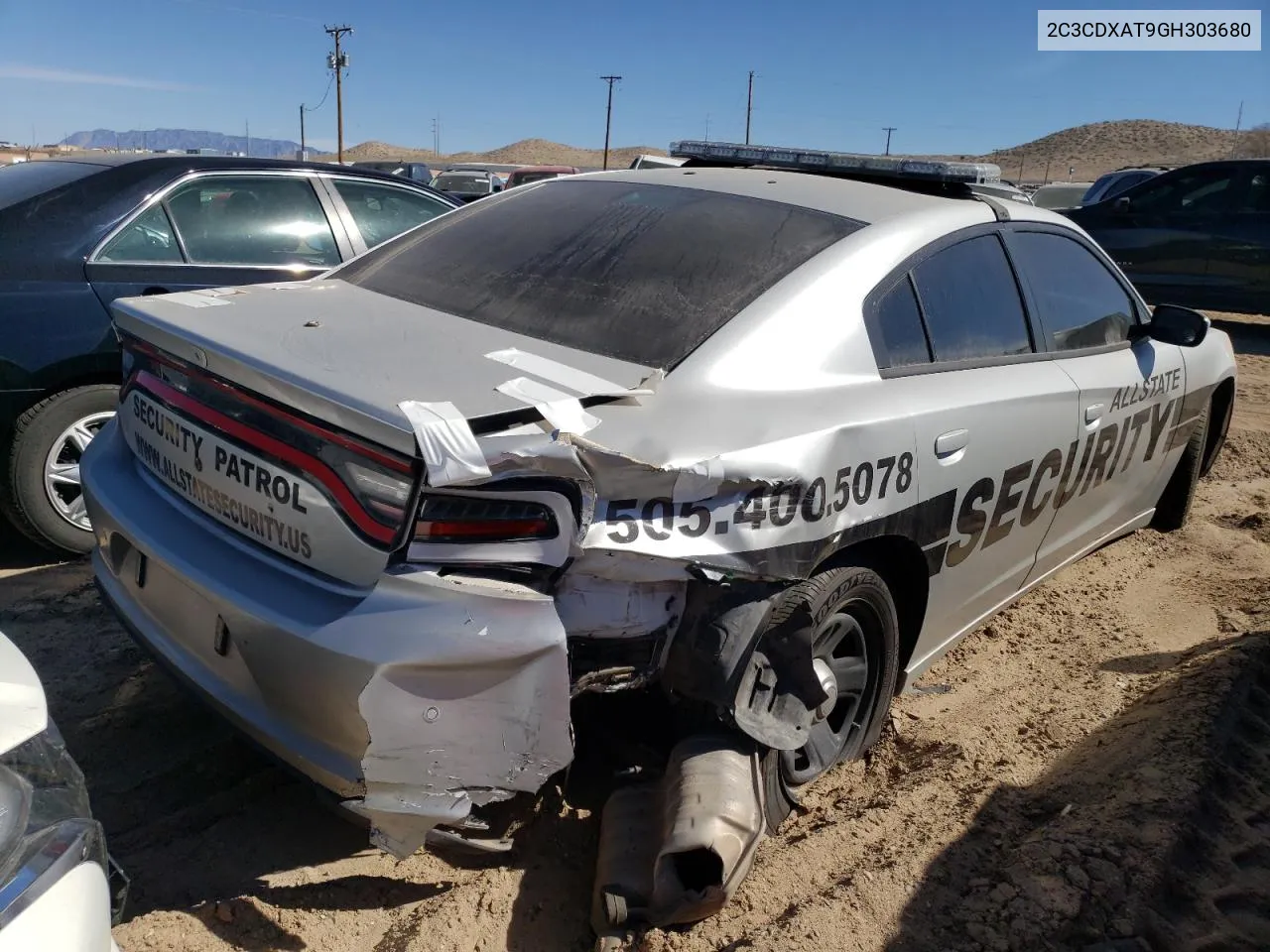 2C3CDXAT9GH303680 2016 Dodge Charger Police