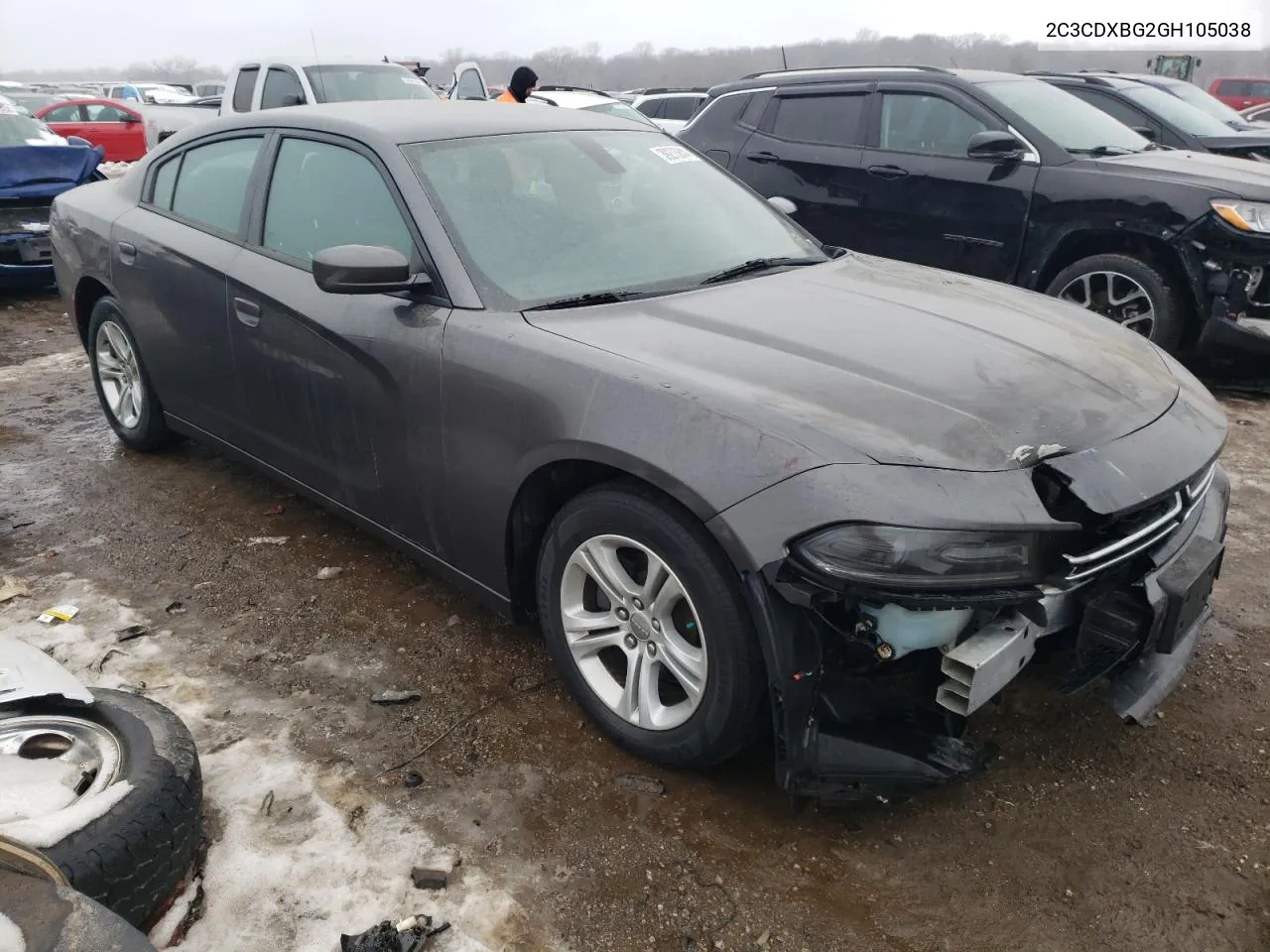 2016 Dodge Charger Se VIN: 2C3CDXBG2GH105038 Lot: 39273844