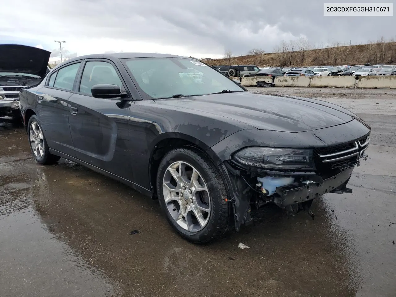 2C3CDXFG5GH310671 2016 Dodge Charger Se