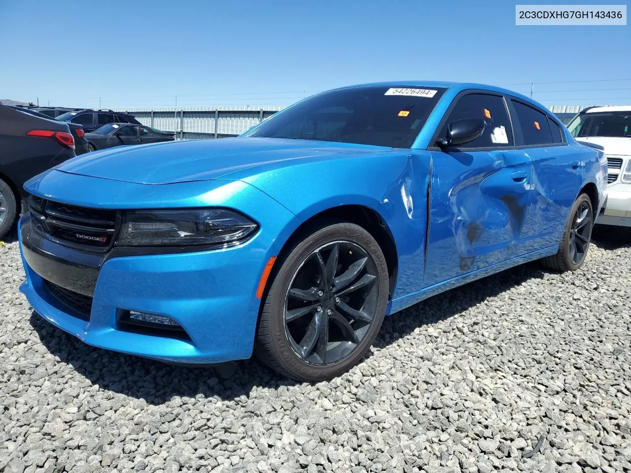 2C3CDXHG7GH143436 2016 Dodge Charger Sxt