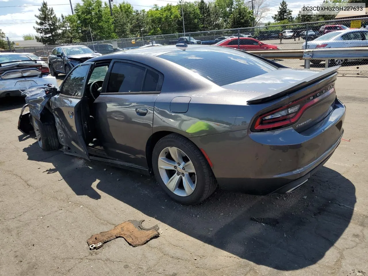 2016 Dodge Charger Sxt VIN: 2C3CDXHG2GH227633 Lot: 57919284