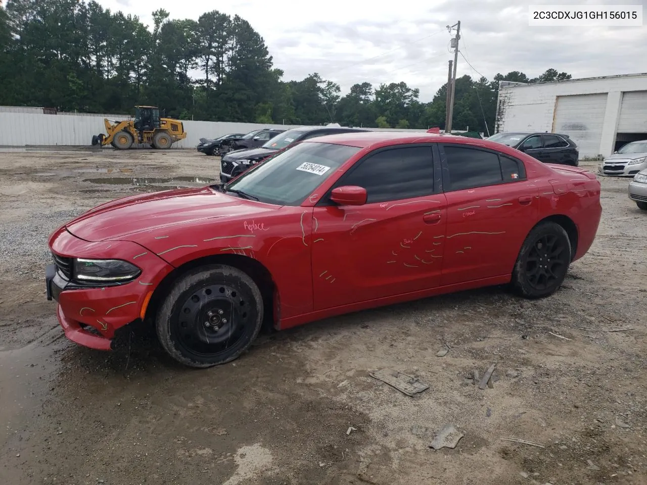 2016 Dodge Charger Sxt VIN: 2C3CDXJG1GH156015 Lot: 58264014