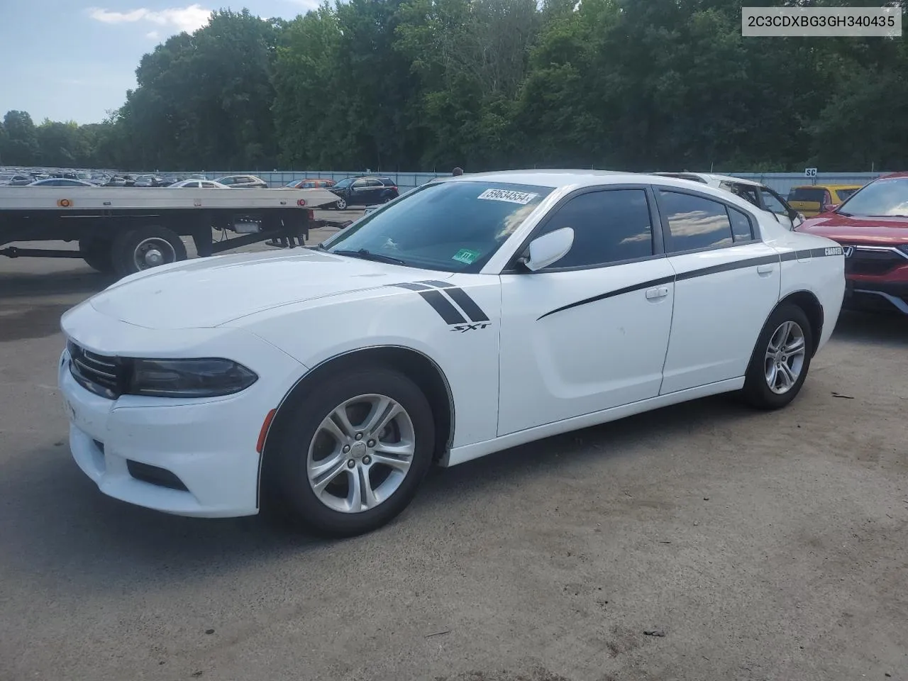 2016 Dodge Charger Se VIN: 2C3CDXBG3GH340435 Lot: 59634554