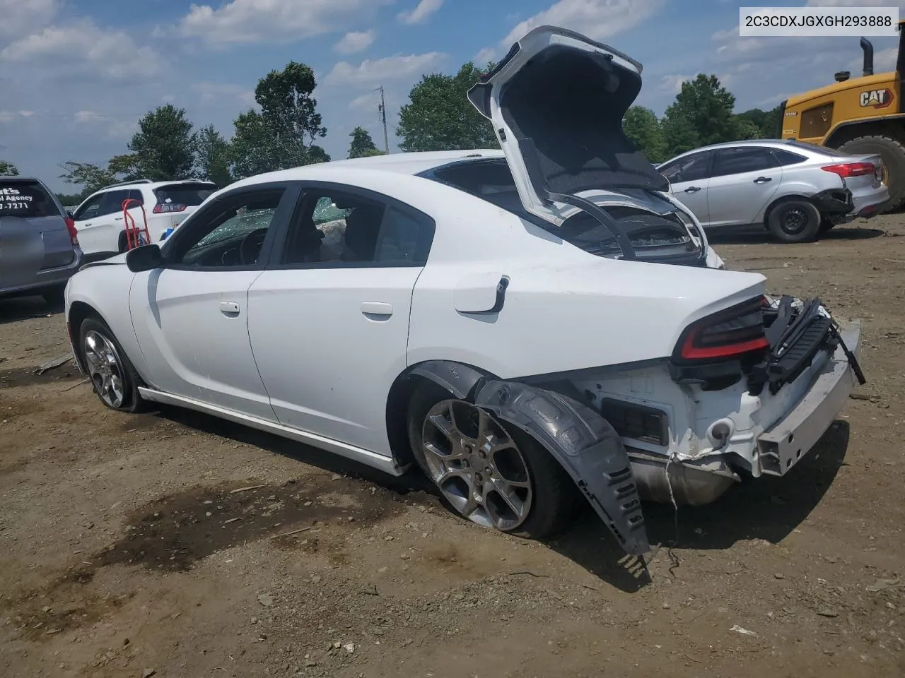 2016 Dodge Charger Sxt VIN: 2C3CDXJGXGH293888 Lot: 60682694