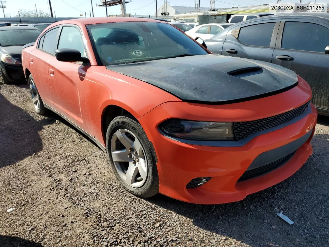 2016 Dodge Charger Police VIN: 2C3CDXAT8GH211265 Lot: 60844074