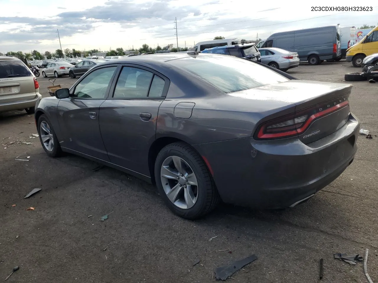 2016 Dodge Charger Sxt VIN: 2C3CDXHG8GH323623 Lot: 61206034