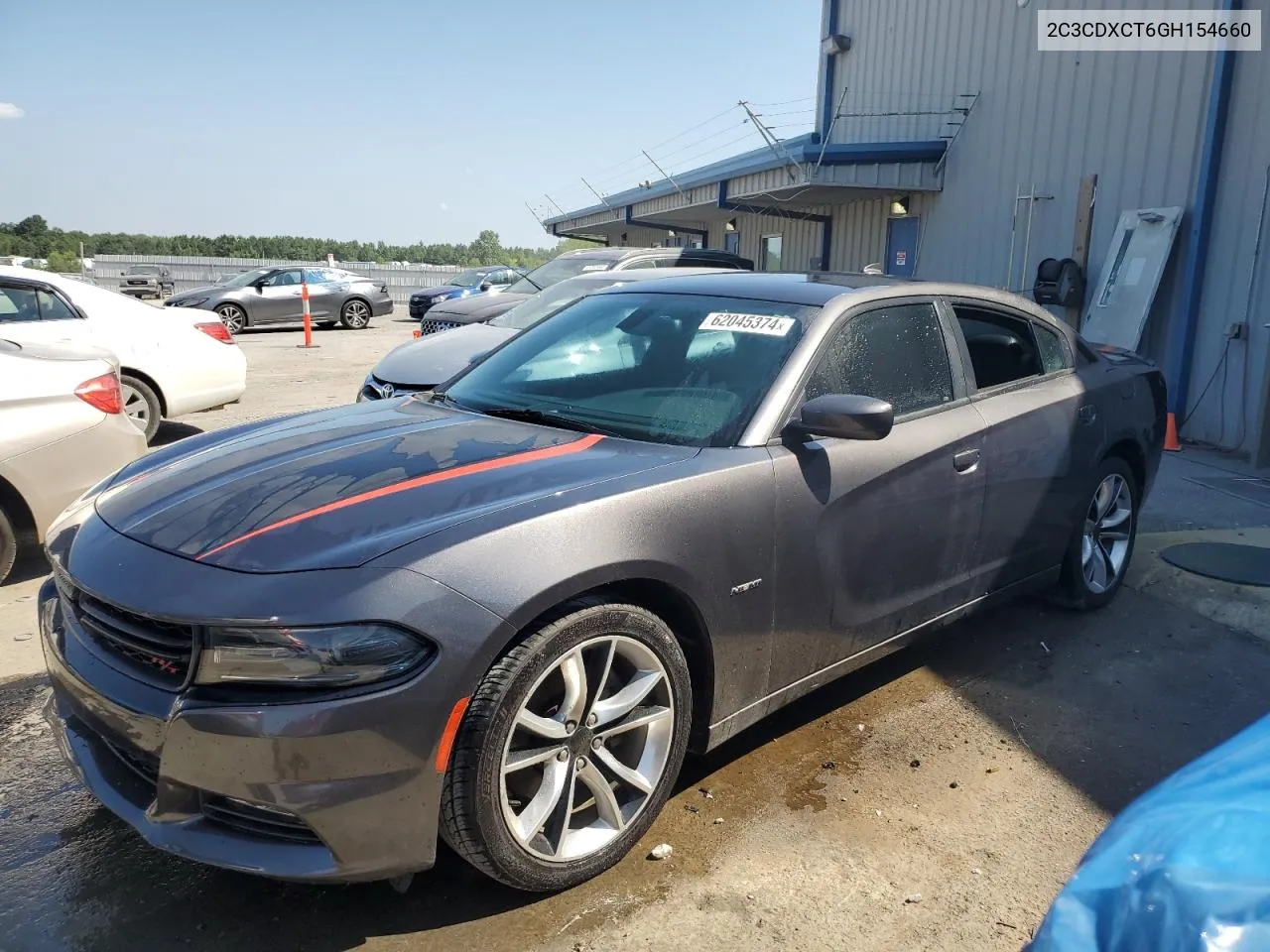 2016 Dodge Charger R/T VIN: 2C3CDXCT6GH154660 Lot: 62045374