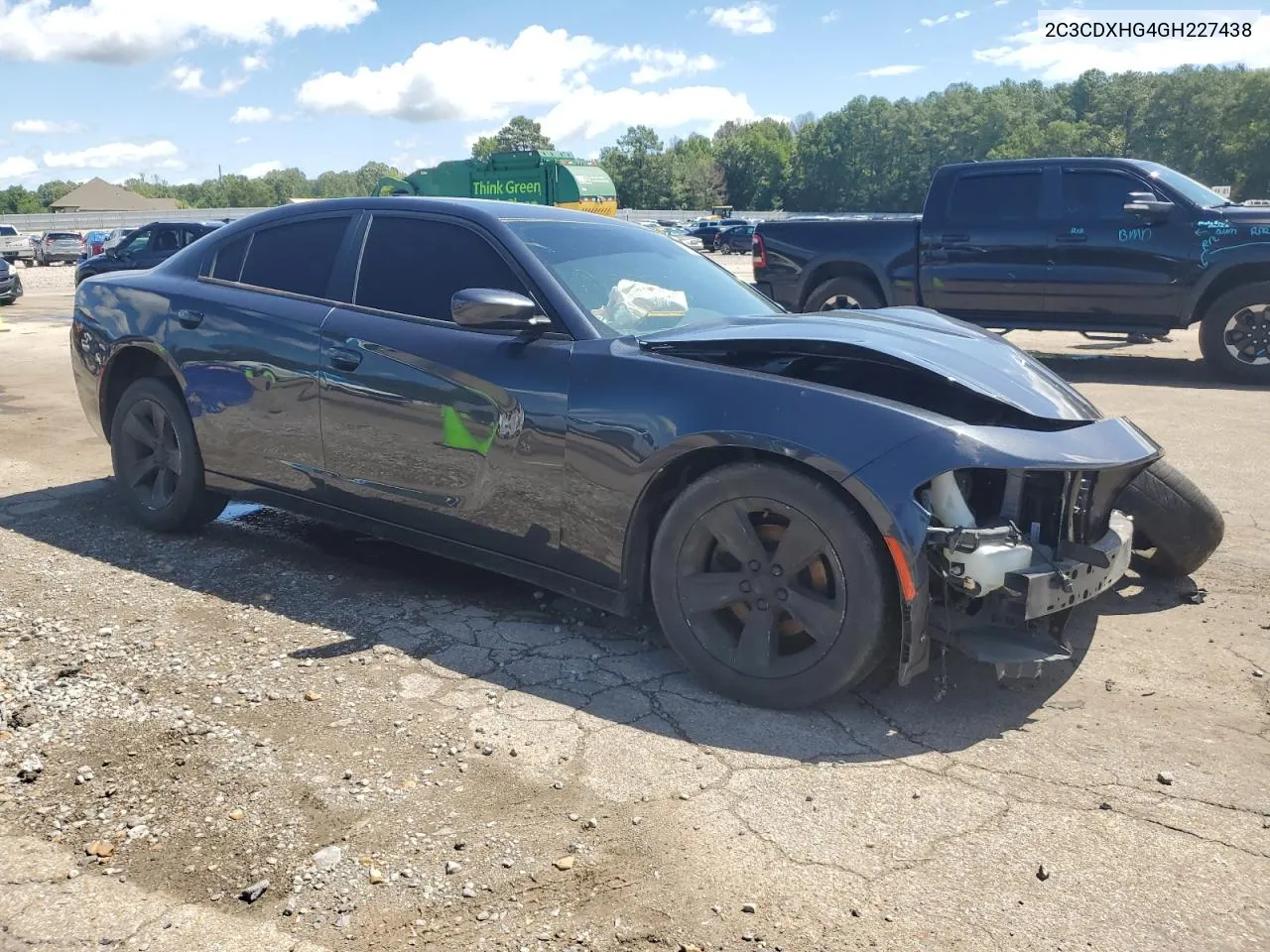 2016 Dodge Charger Sxt VIN: 2C3CDXHG4GH227438 Lot: 62112824