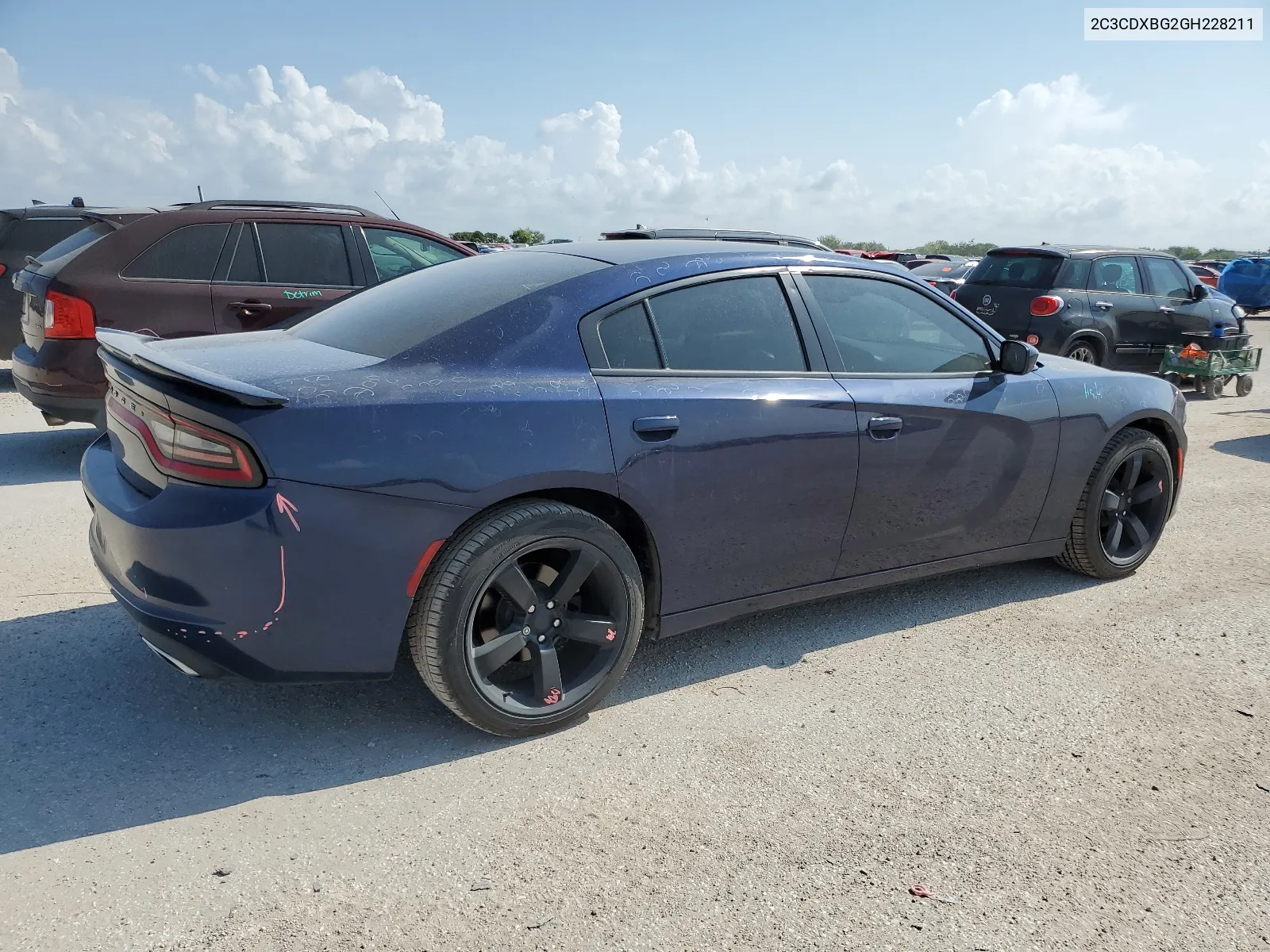 2016 Dodge Charger Se VIN: 2C3CDXBG2GH228211 Lot: 63440024