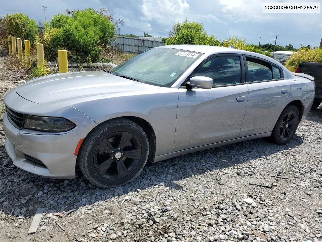 2016 Dodge Charger Sxt VIN: 2C3CDXHGXGH226679 Lot: 64393364