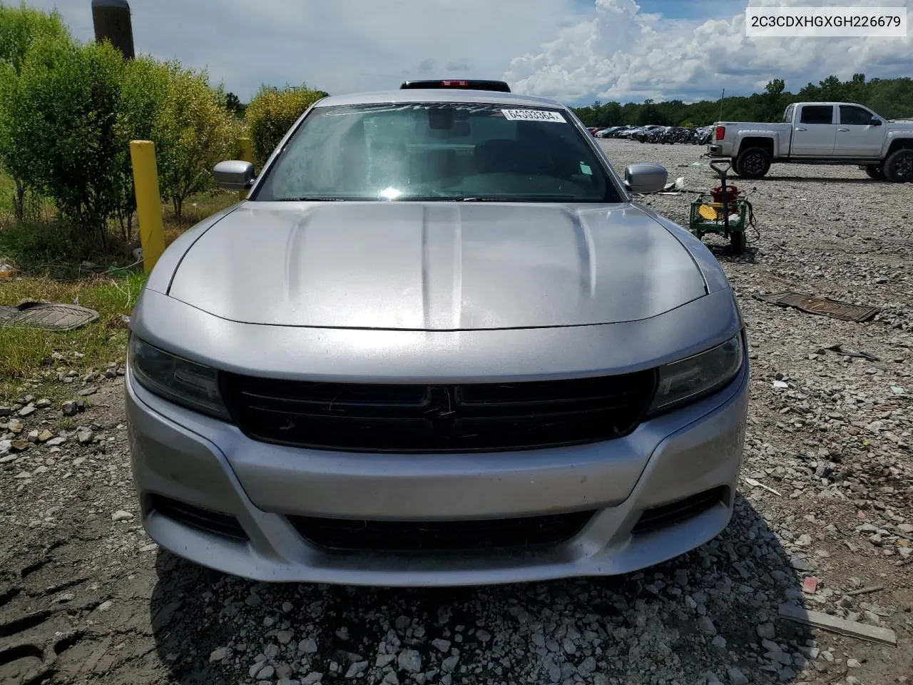 2016 Dodge Charger Sxt VIN: 2C3CDXHGXGH226679 Lot: 64393364