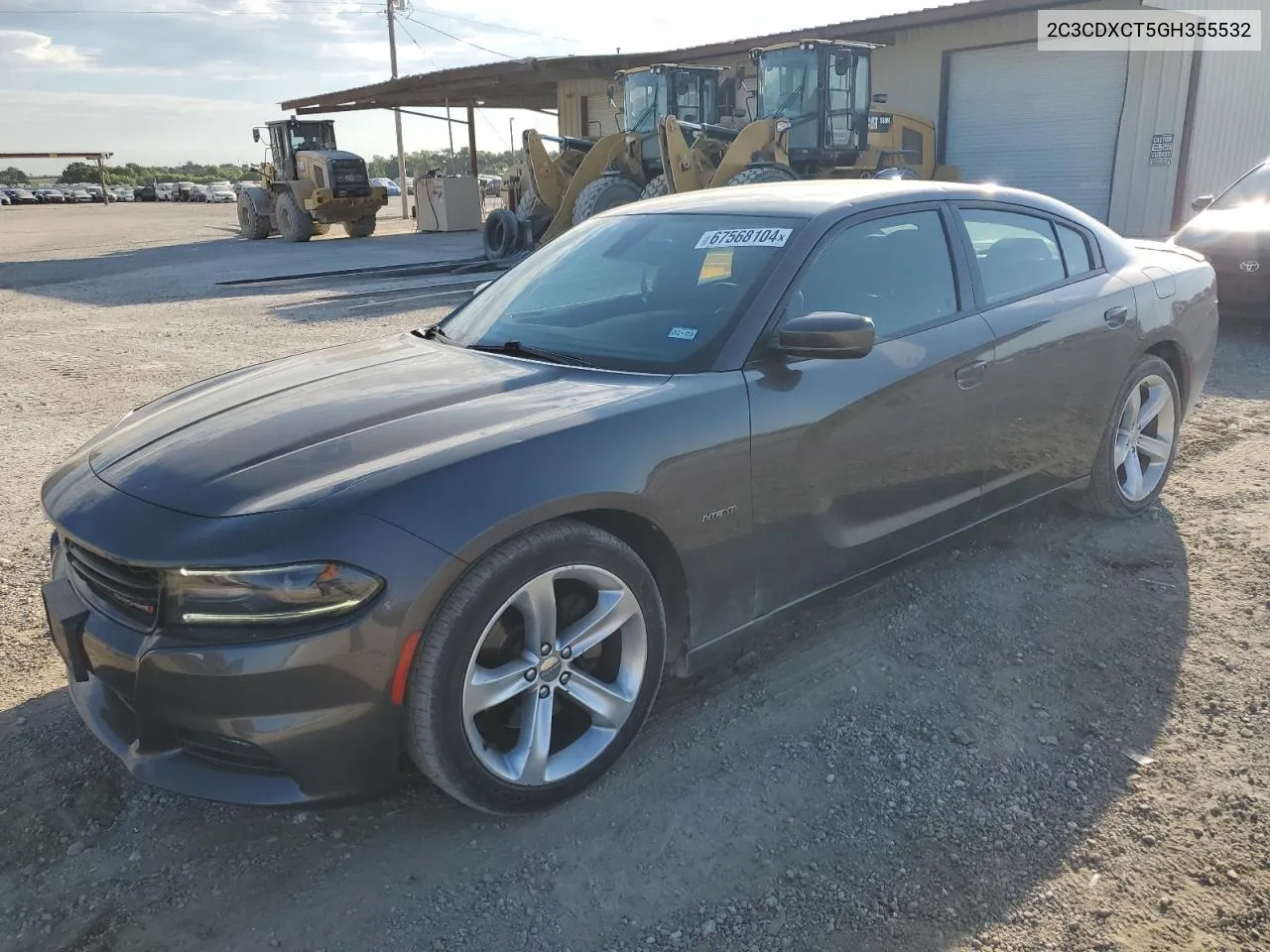 2016 Dodge Charger R/T VIN: 2C3CDXCT5GH355532 Lot: 67568104