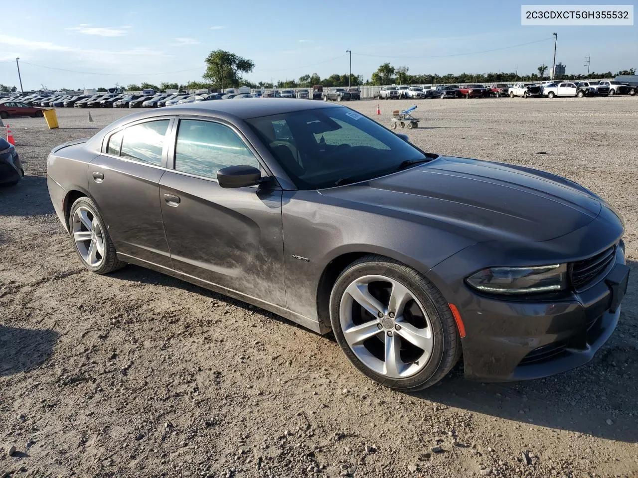 2016 Dodge Charger R/T VIN: 2C3CDXCT5GH355532 Lot: 67568104