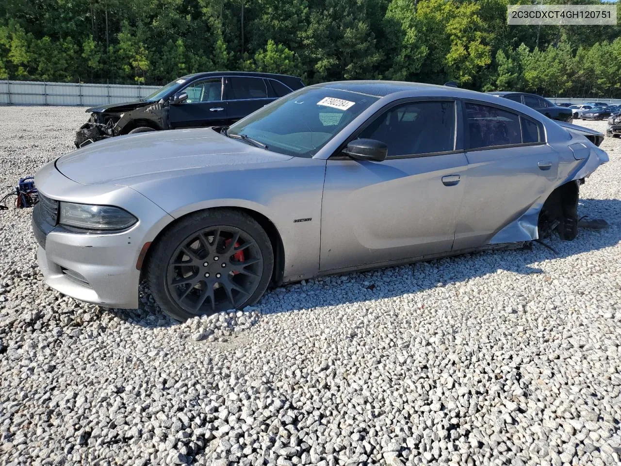 2016 Dodge Charger R/T VIN: 2C3CDXCT4GH120751 Lot: 67902284