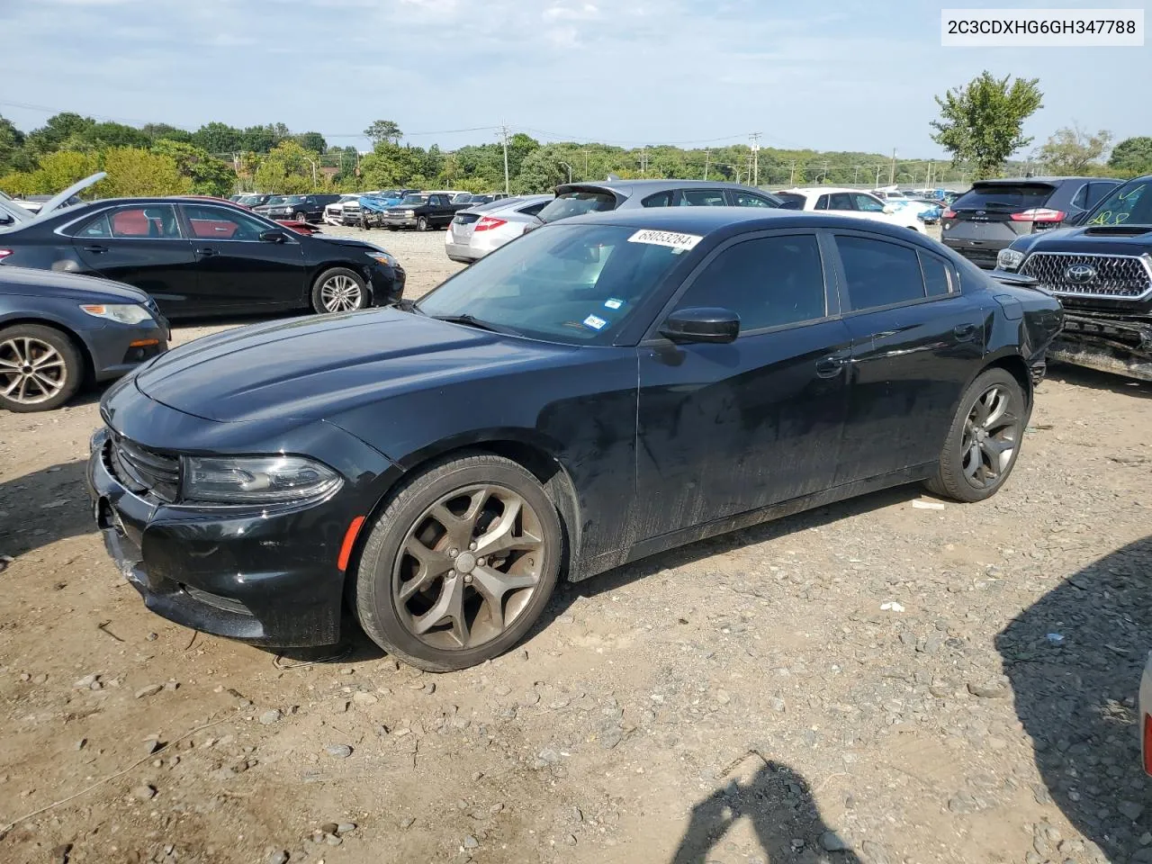 2016 Dodge Charger Sxt VIN: 2C3CDXHG6GH347788 Lot: 68053284