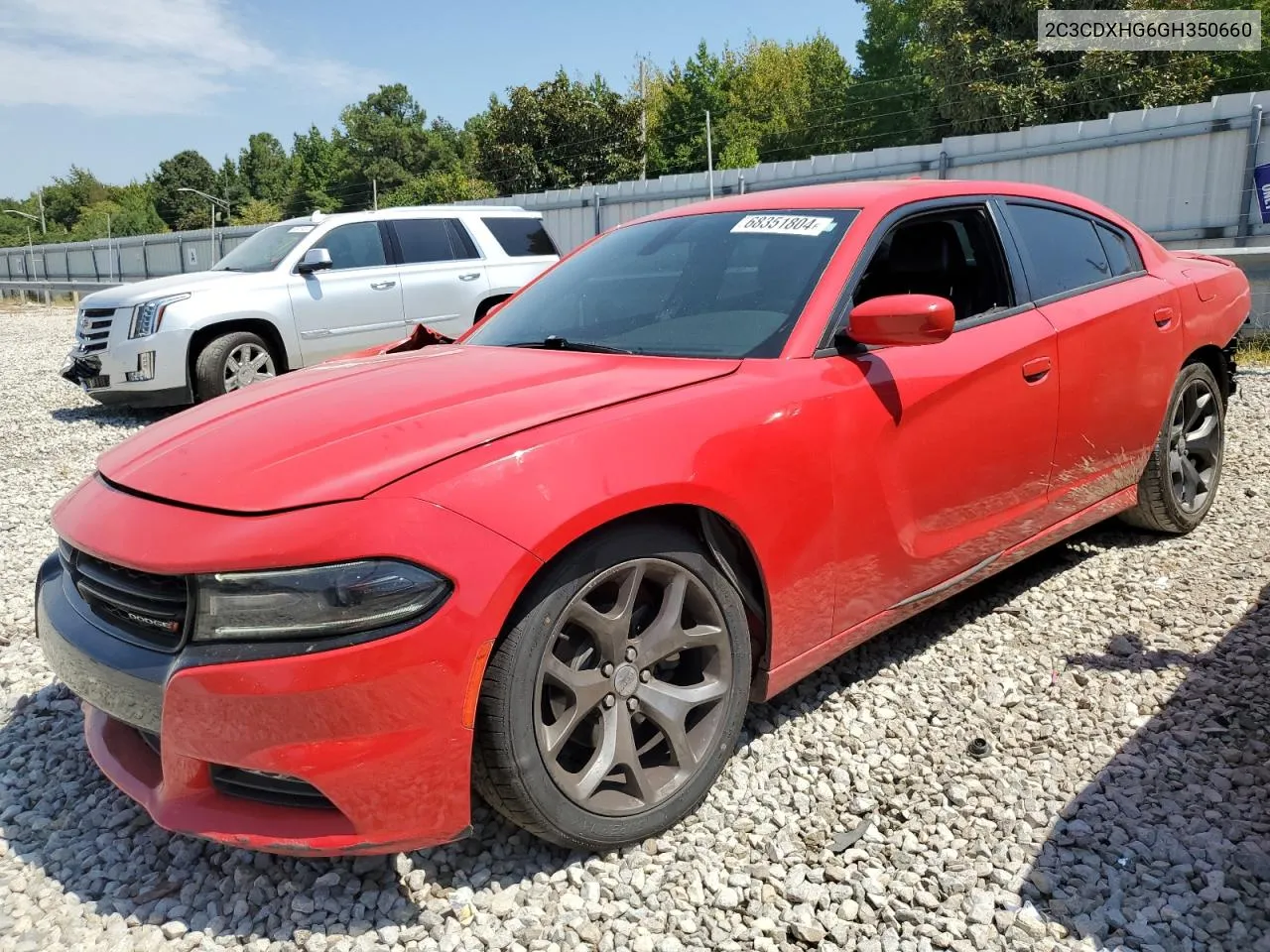 2016 Dodge Charger Sxt VIN: 2C3CDXHG6GH350660 Lot: 68351804