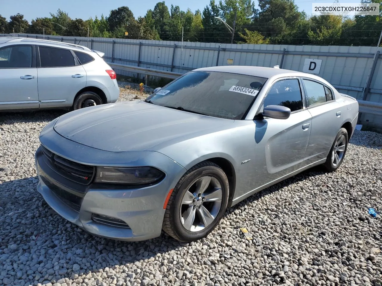 2016 Dodge Charger R/T VIN: 2C3CDXCTXGH226847 Lot: 68983244