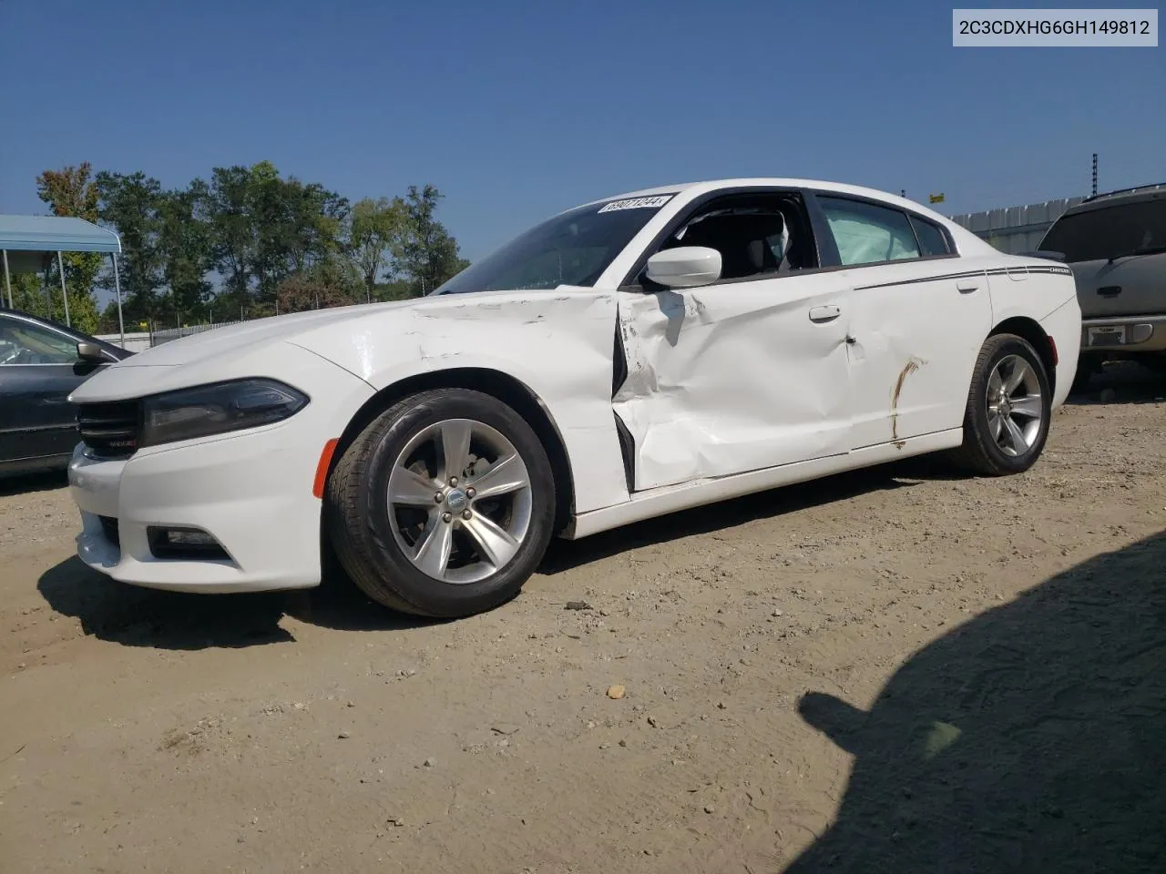 2016 Dodge Charger Sxt VIN: 2C3CDXHG6GH149812 Lot: 69071244