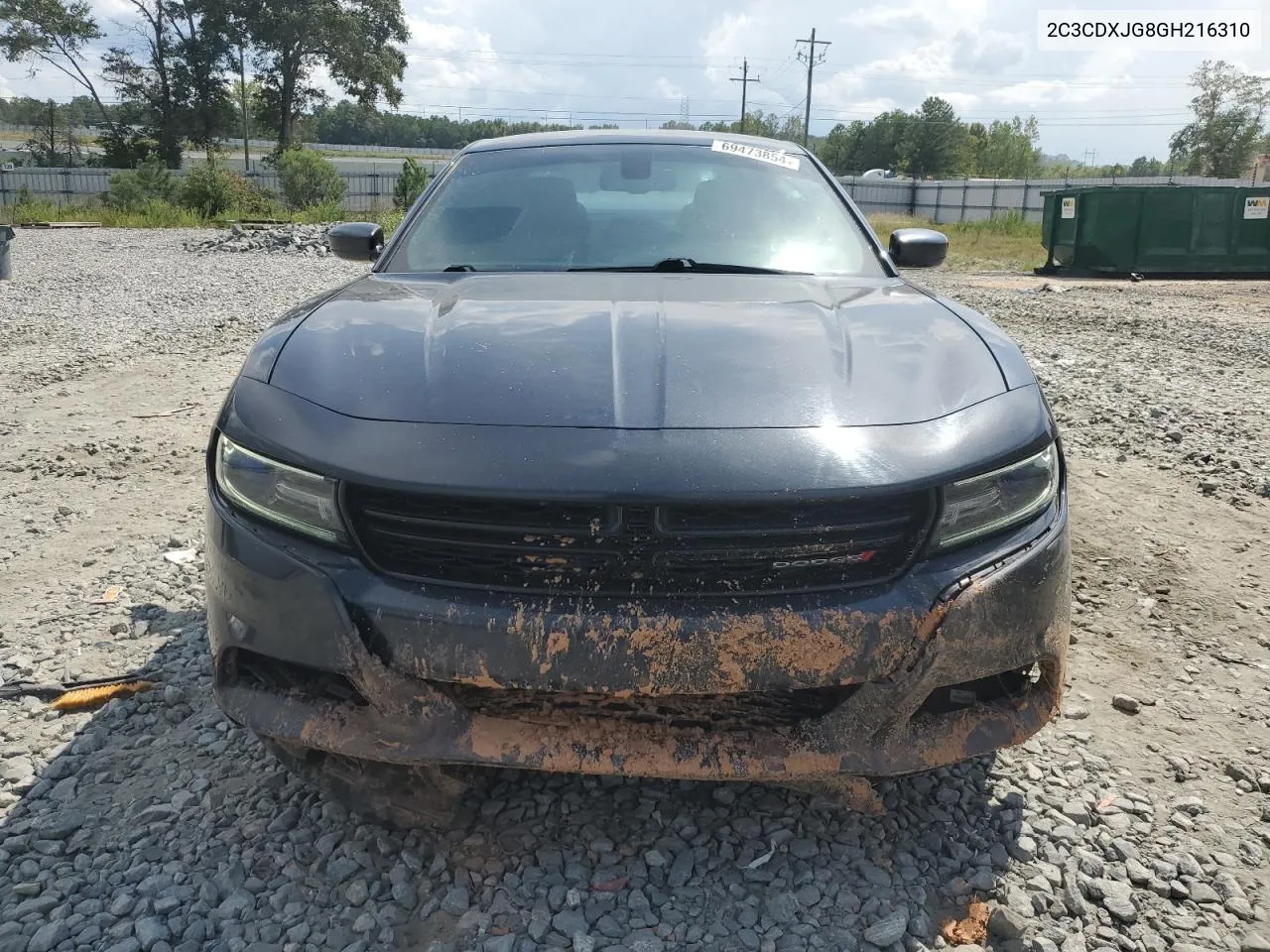 2016 Dodge Charger Sxt VIN: 2C3CDXJG8GH216310 Lot: 69473854