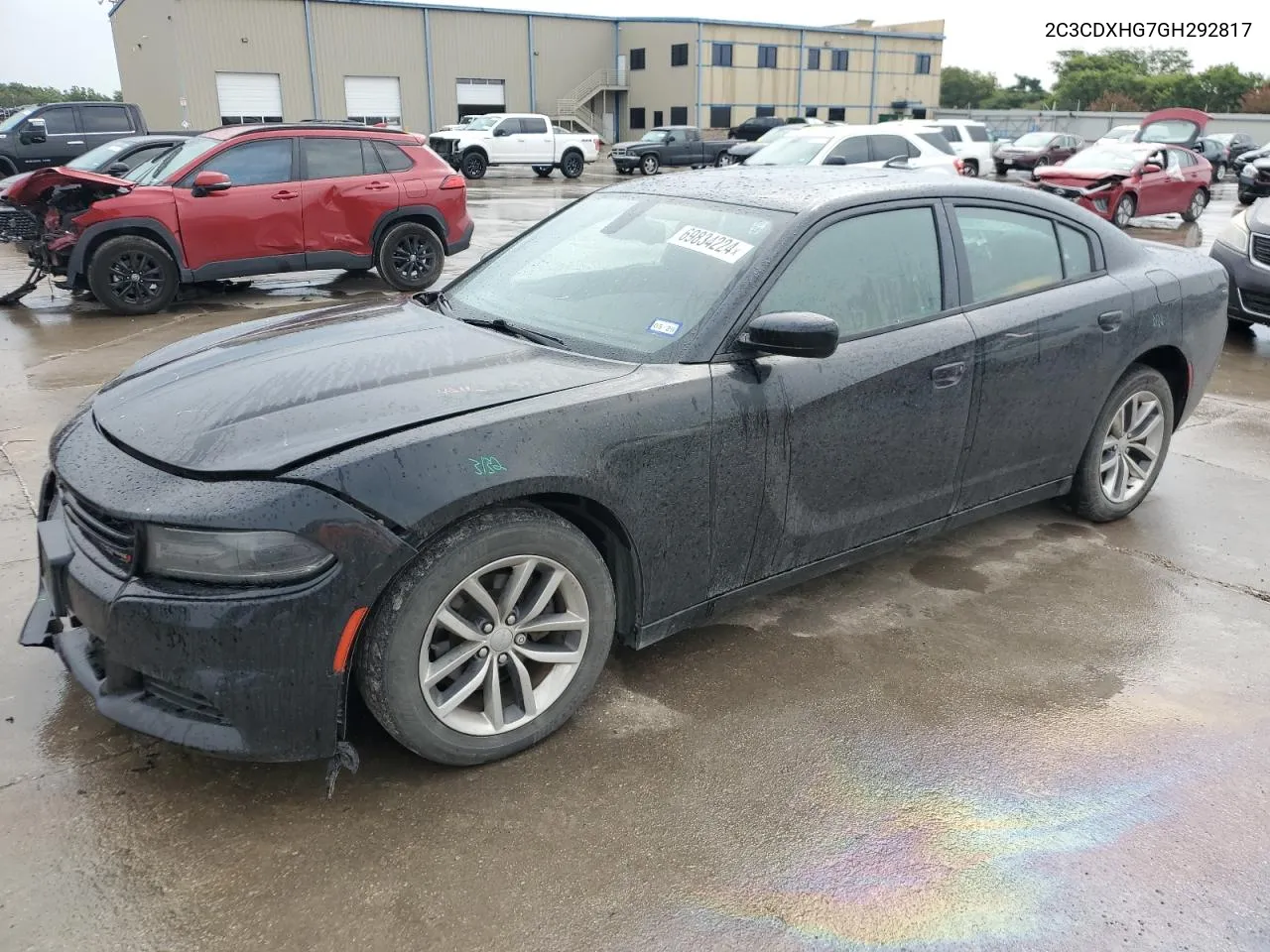 2016 Dodge Charger Sxt VIN: 2C3CDXHG7GH292817 Lot: 69834224