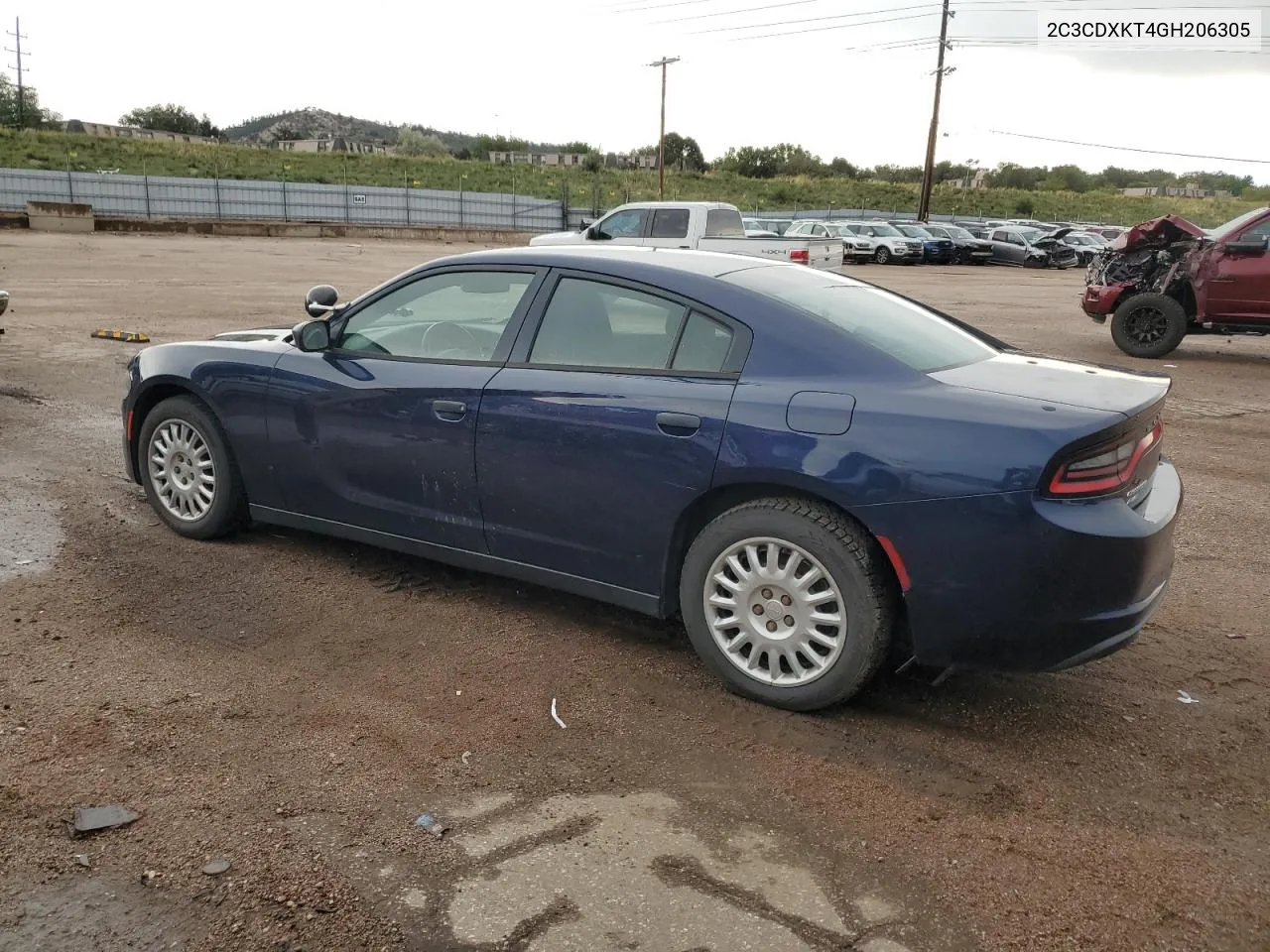 2016 Dodge Charger Police VIN: 2C3CDXKT4GH206305 Lot: 69959964