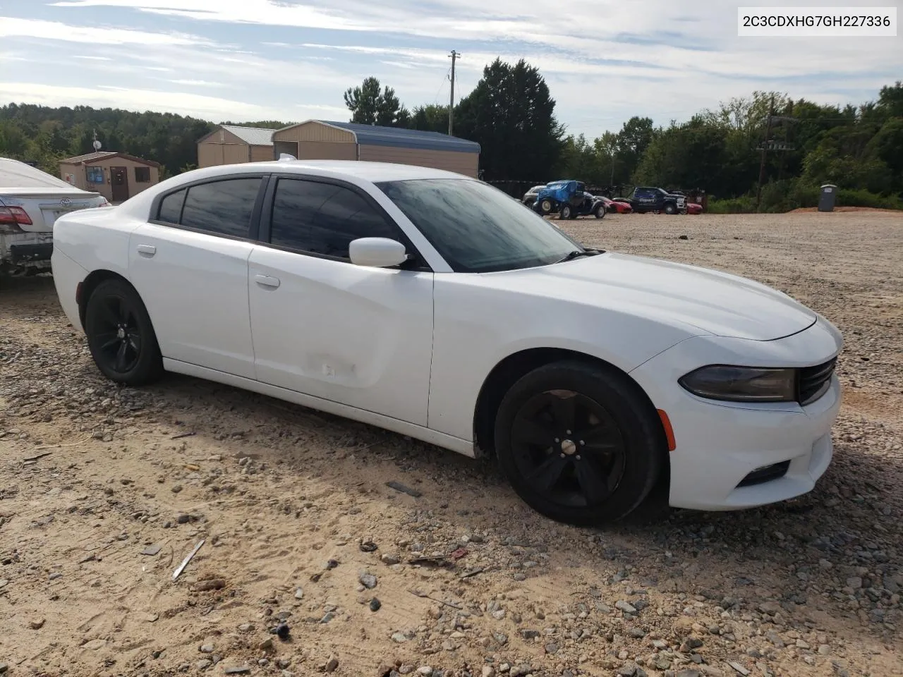 2016 Dodge Charger Sxt VIN: 2C3CDXHG7GH227336 Lot: 70041114