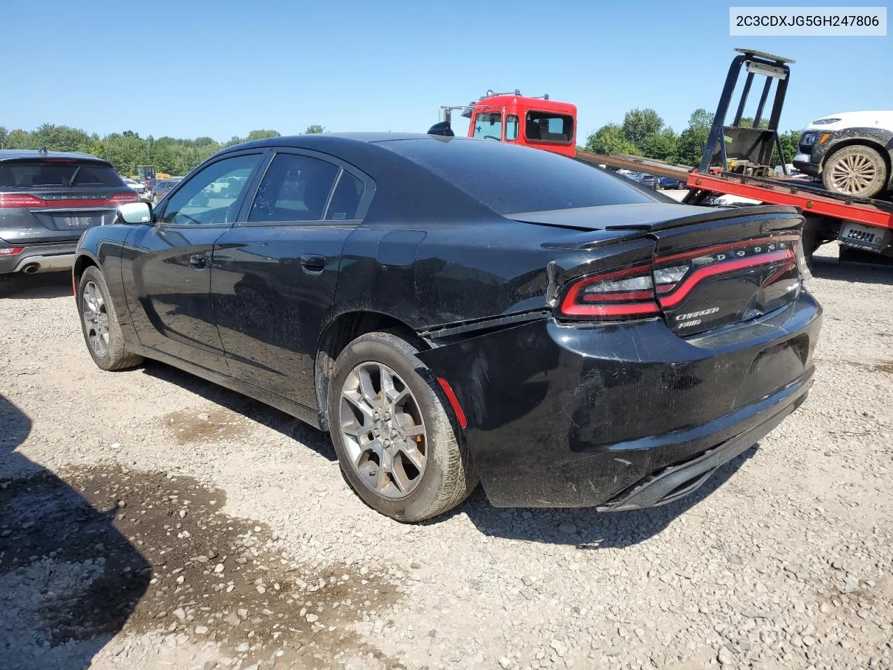 2016 Dodge Charger Sxt VIN: 2C3CDXJG5GH247806 Lot: 70279704