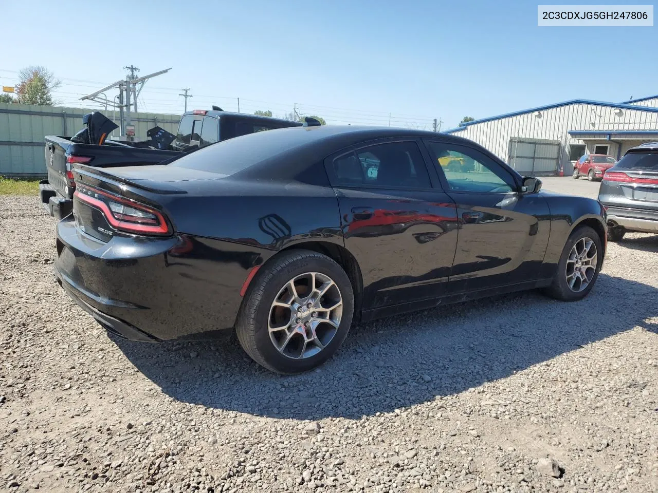 2016 Dodge Charger Sxt VIN: 2C3CDXJG5GH247806 Lot: 70279704