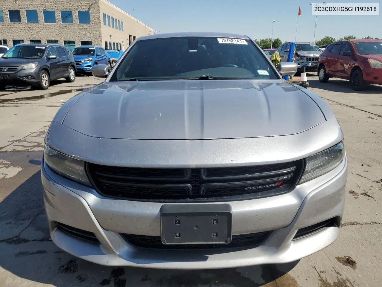 2016 Dodge Charger Sxt VIN: 2C3CDXHG5GH192618 Lot: 70706144