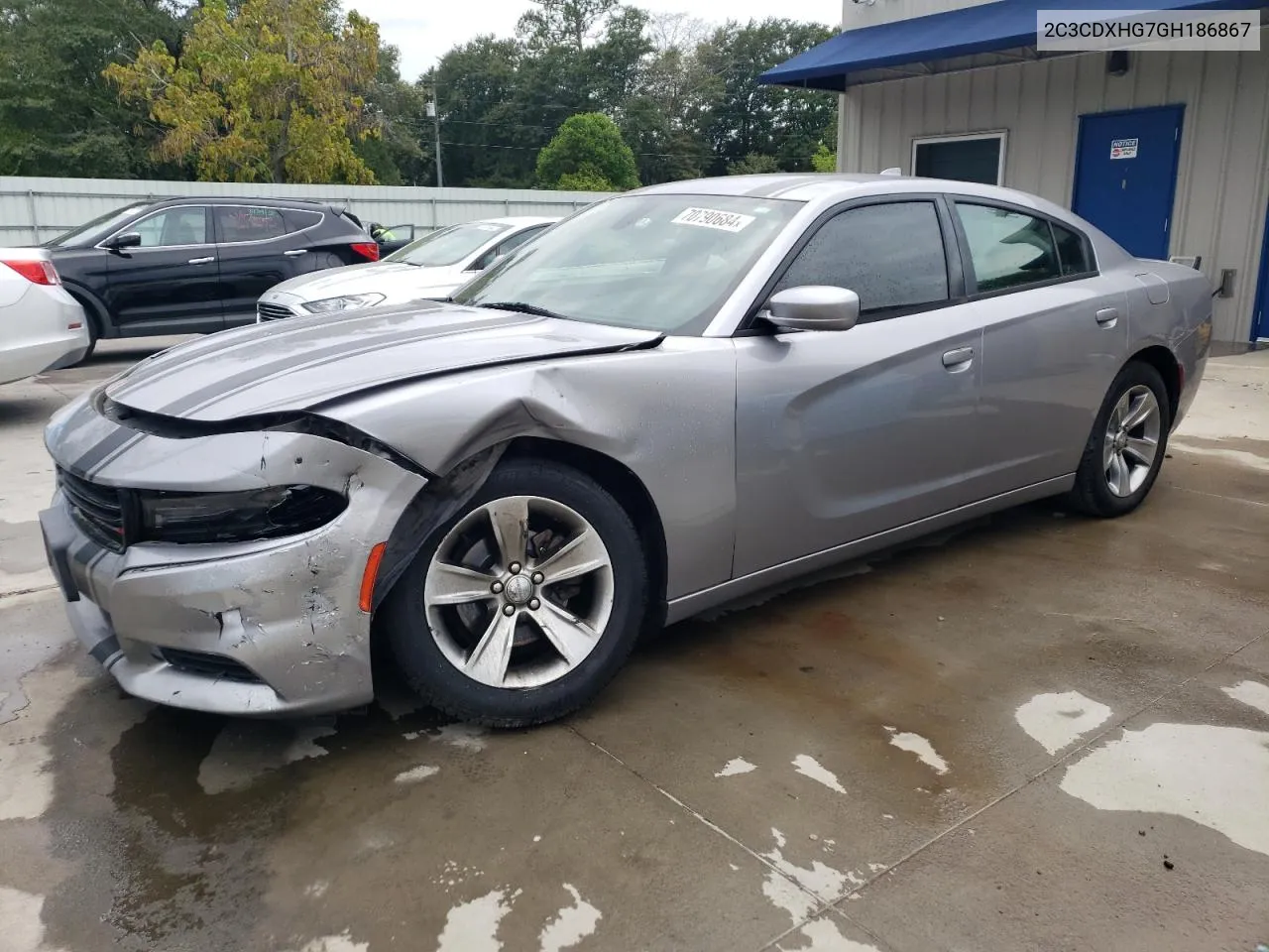 2016 Dodge Charger Sxt VIN: 2C3CDXHG7GH186867 Lot: 70790684