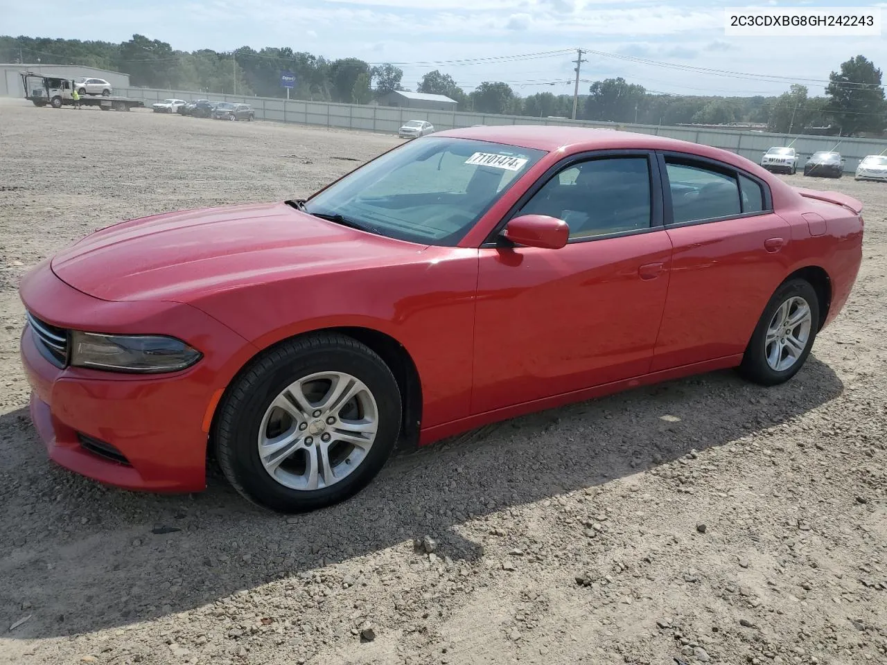 2016 Dodge Charger Se VIN: 2C3CDXBG8GH242243 Lot: 71101474