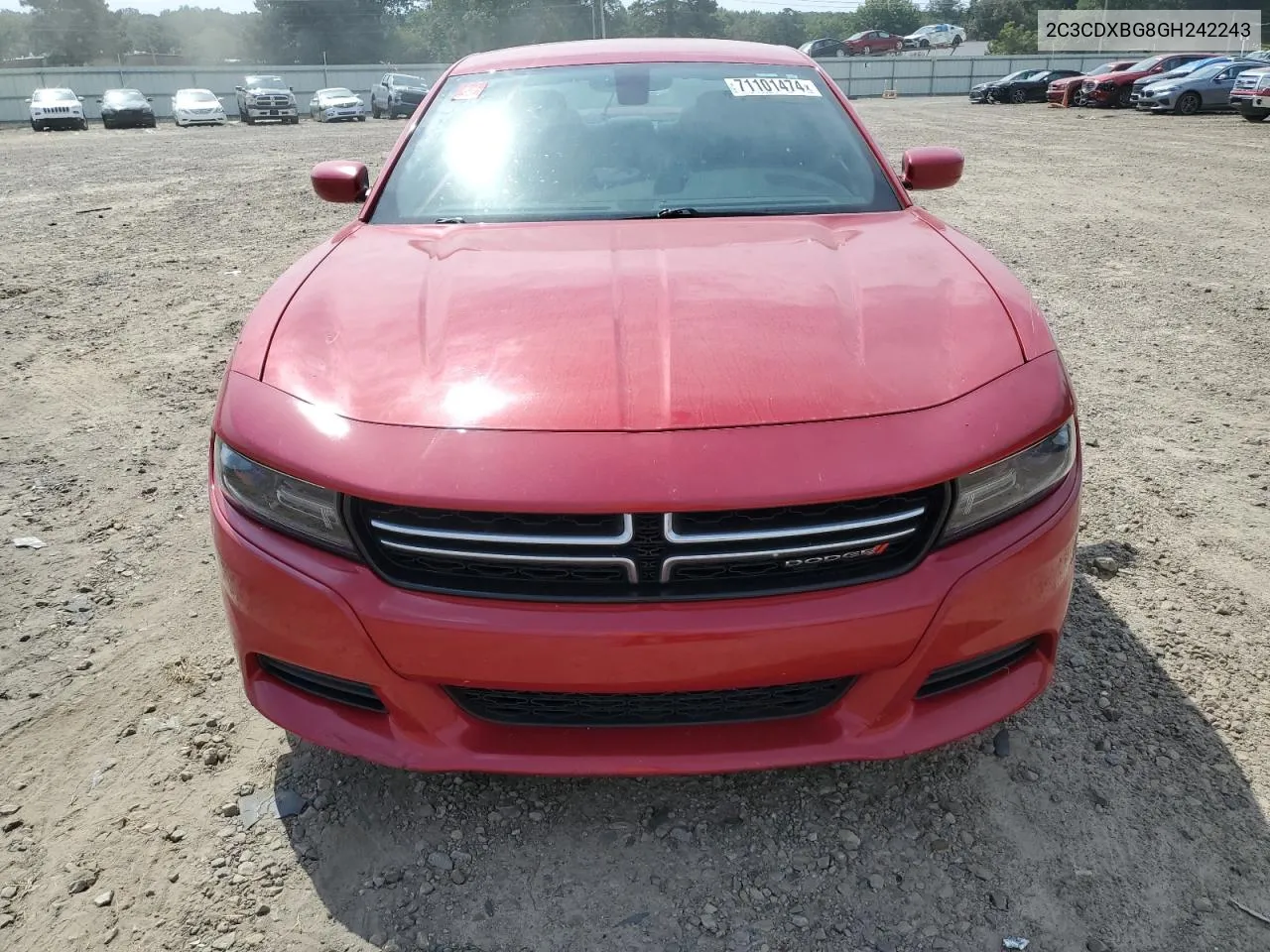 2016 Dodge Charger Se VIN: 2C3CDXBG8GH242243 Lot: 71101474